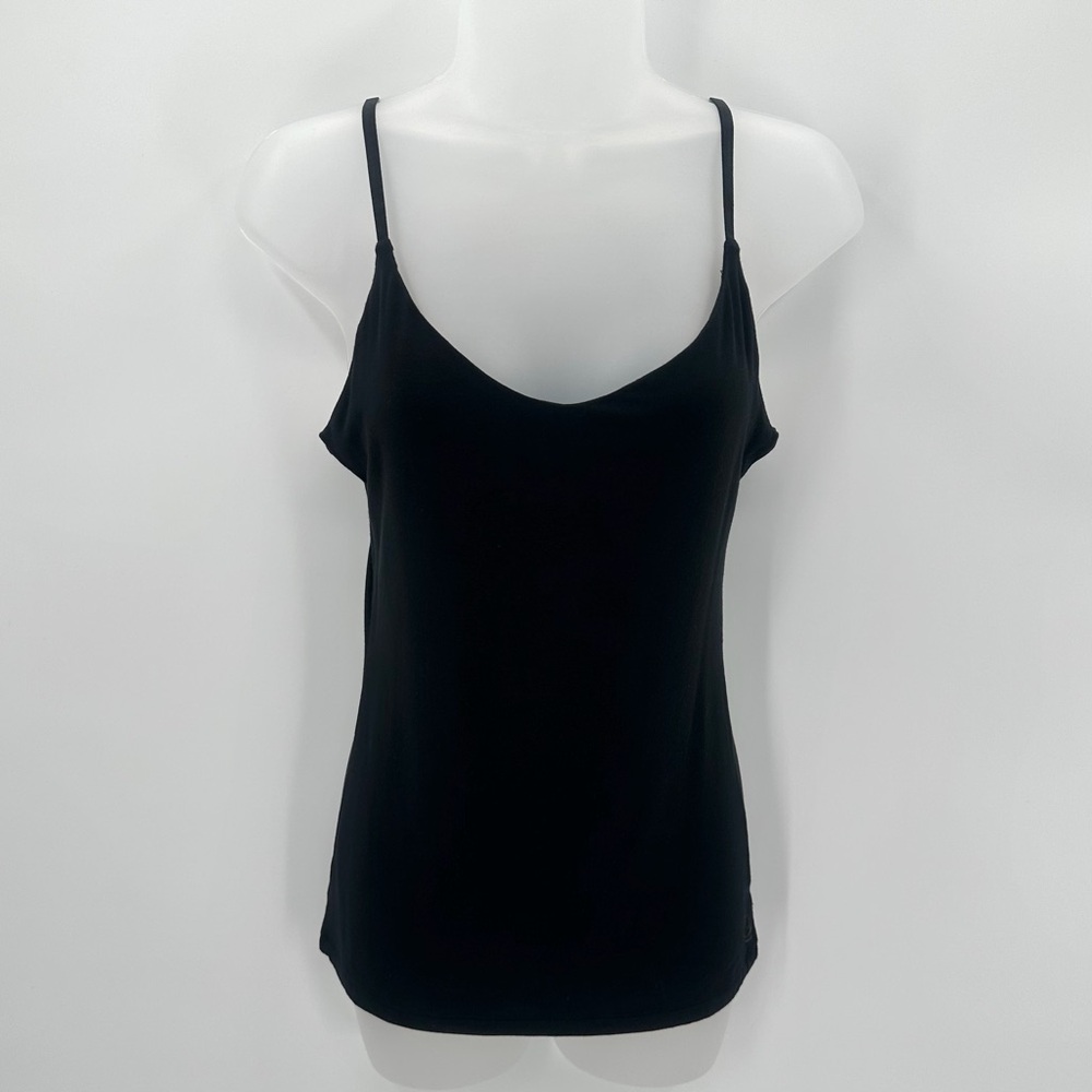 Cuddl Duds Camisole Women’s S Black Tank Softwear With Stretch Adjustable Straps